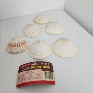 Vintage Fairgrove Natural Baking Shells Sea Food Cooking Made in Japan